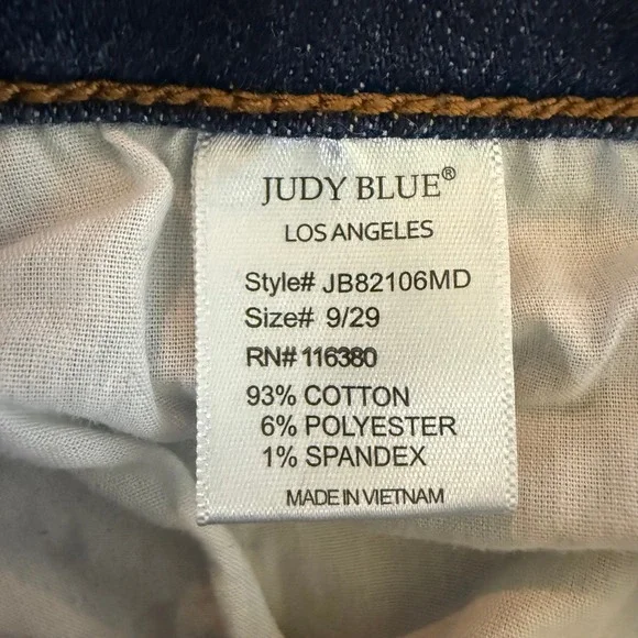 Judy Blue Jeans Womens 9 29 Blue Skinny Fit Medium Wash Mid Rise Stretch Denim - Picture 8 of 14